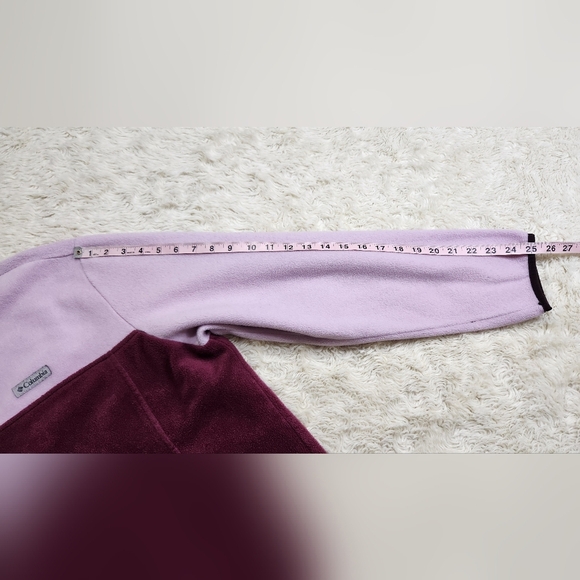 Columbia Sportswear Benton Springs 1/2 Snap Plus Sz 3X Pullover Purple/Maroon - Picture 11 of 12